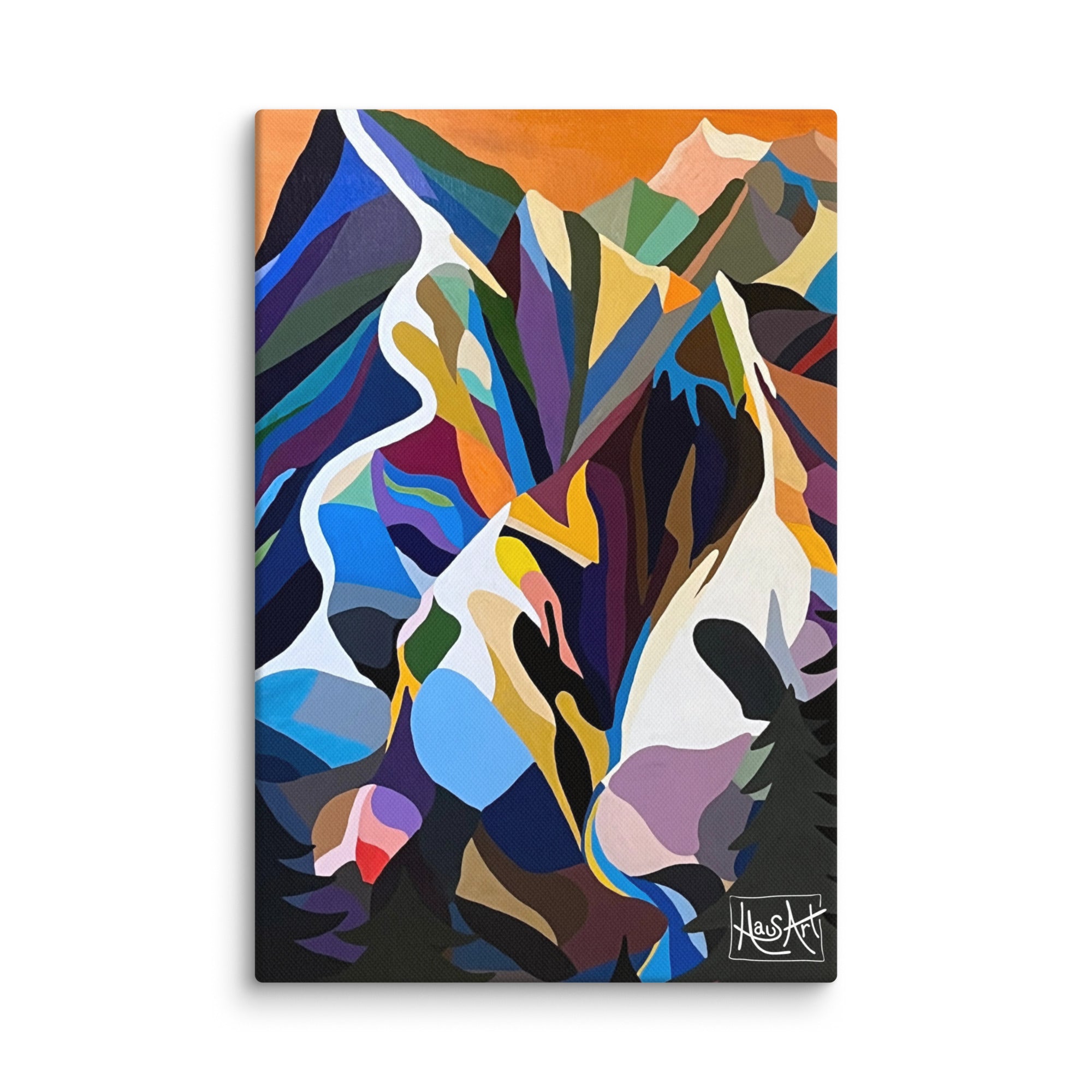 Canvas Mountain Wall Art Print-12″×18″-HausArt-Salida-Colorado-Custom-Mountain-Wall-Art