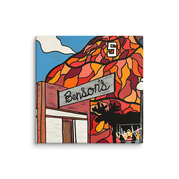 Canvas Mountain Wall Art Print - Benson's & S Mountain-16″×16″-HausArt-Salida-Colorado-Custom-Mountain-Wall-Art