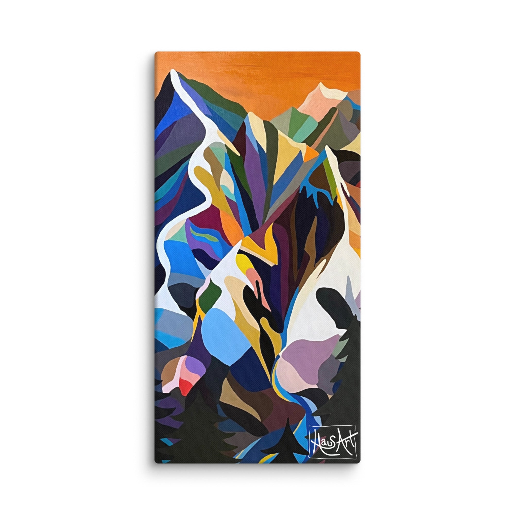 Canvas Mountain Wall Art Print-16″×32″-HausArt-Salida-Colorado-Custom-Mountain-Wall-Art