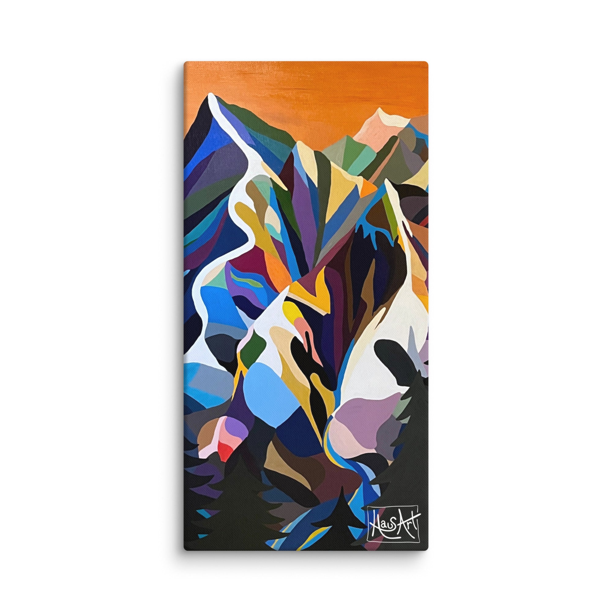 Canvas Mountain Wall Art Print-30″×60″-HausArt-Salida-Colorado-Custom-Mountain-Wall-Art