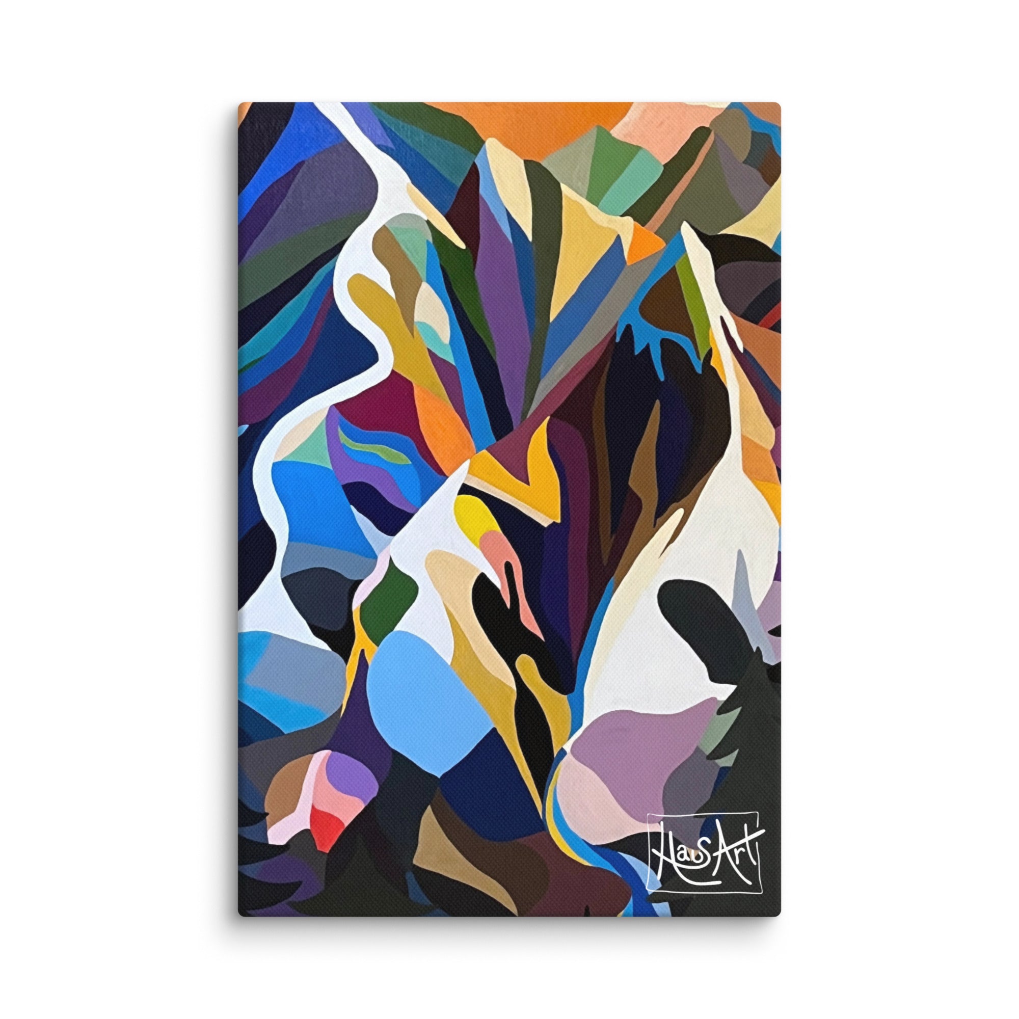 Canvas Mountain Wall Art Print-8″×12″-HausArt-Salida-Colorado-Custom-Mountain-Wall-Art