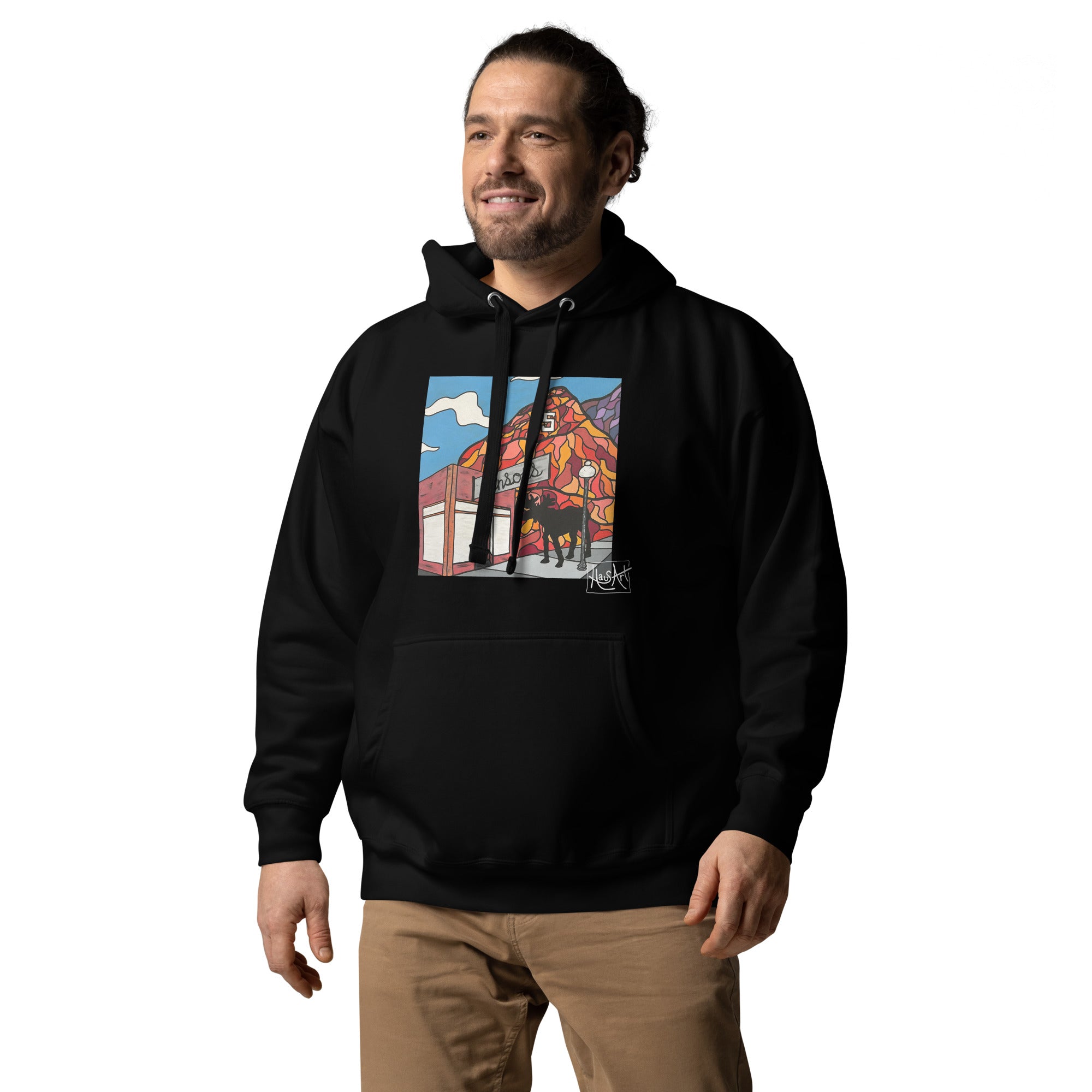Unisex Hoodie - Benson's & S Mountain-HausArt-Salida Colorado Custom Mountain Hoodie