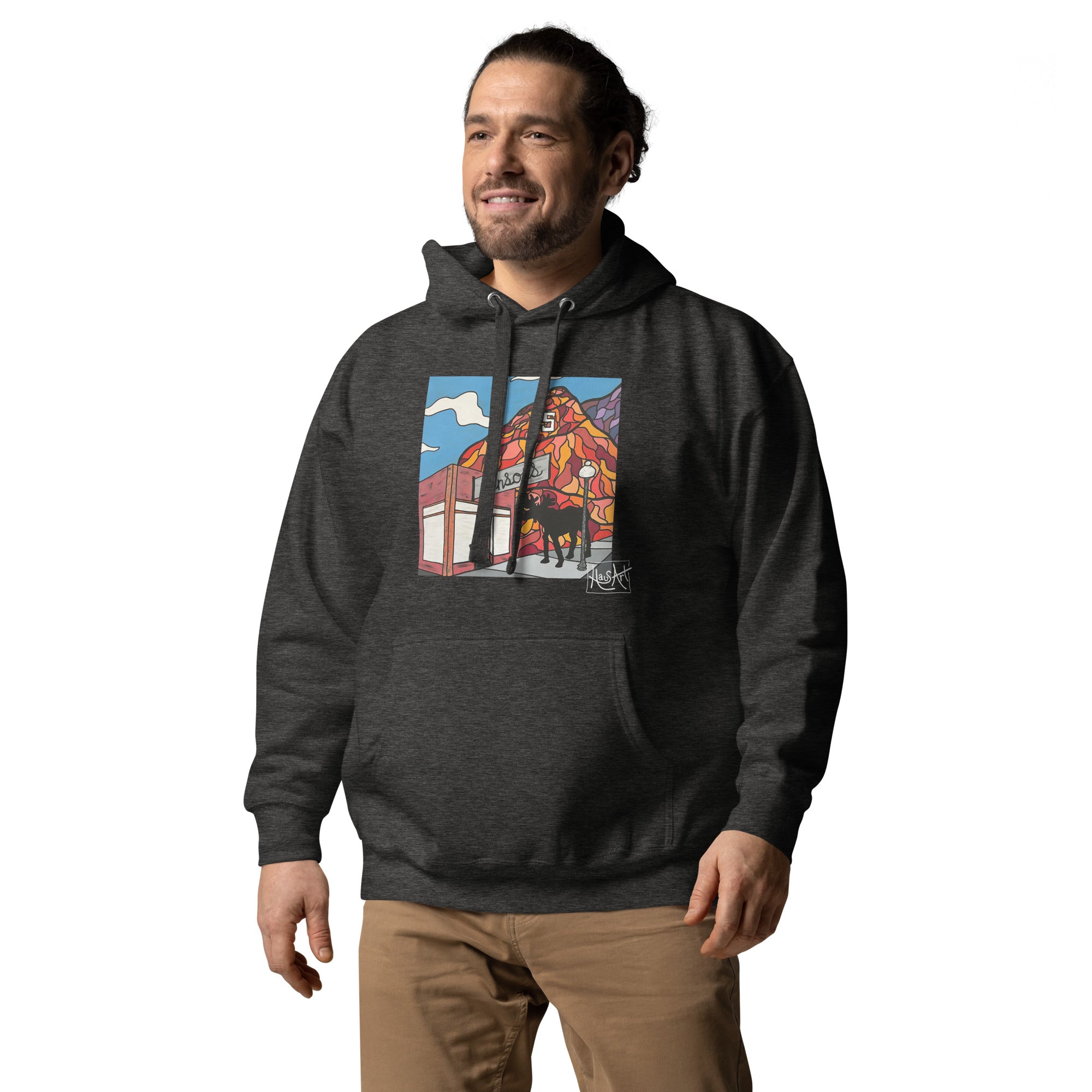 Unisex Hoodie - Benson's & S Mountain-HausArt-Salida Colorado Custom Mountain Hoodie