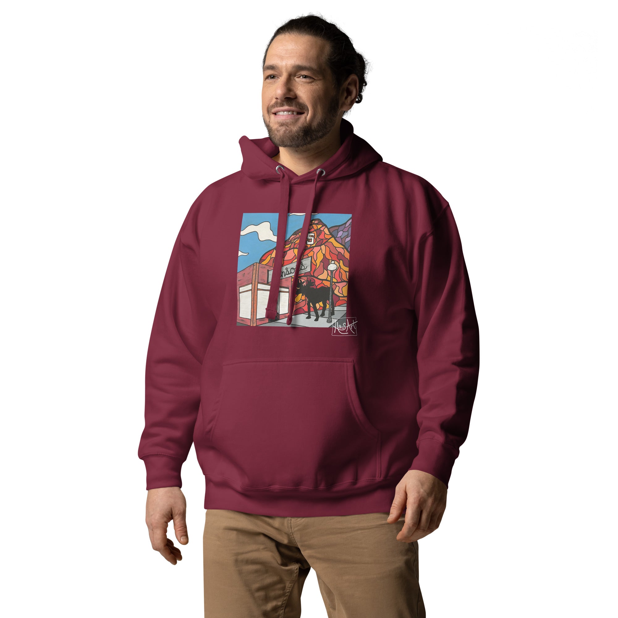 Unisex Hoodie - Benson's & S Mountain-HausArt-Salida Colorado Custom Mountain Hoodie