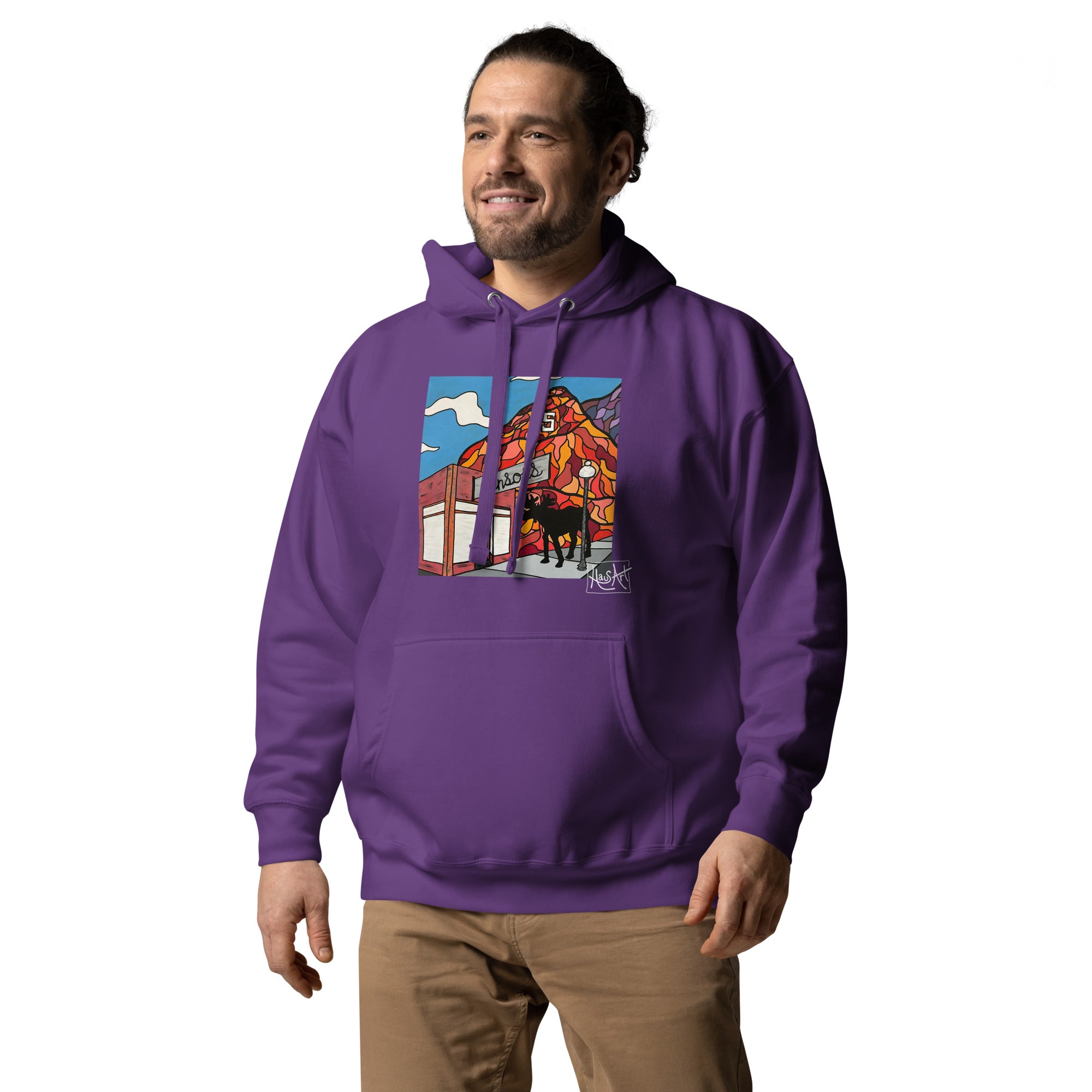 Unisex Hoodie - Benson's & S Mountain-HausArt-Salida Colorado Custom Mountain Hoodie