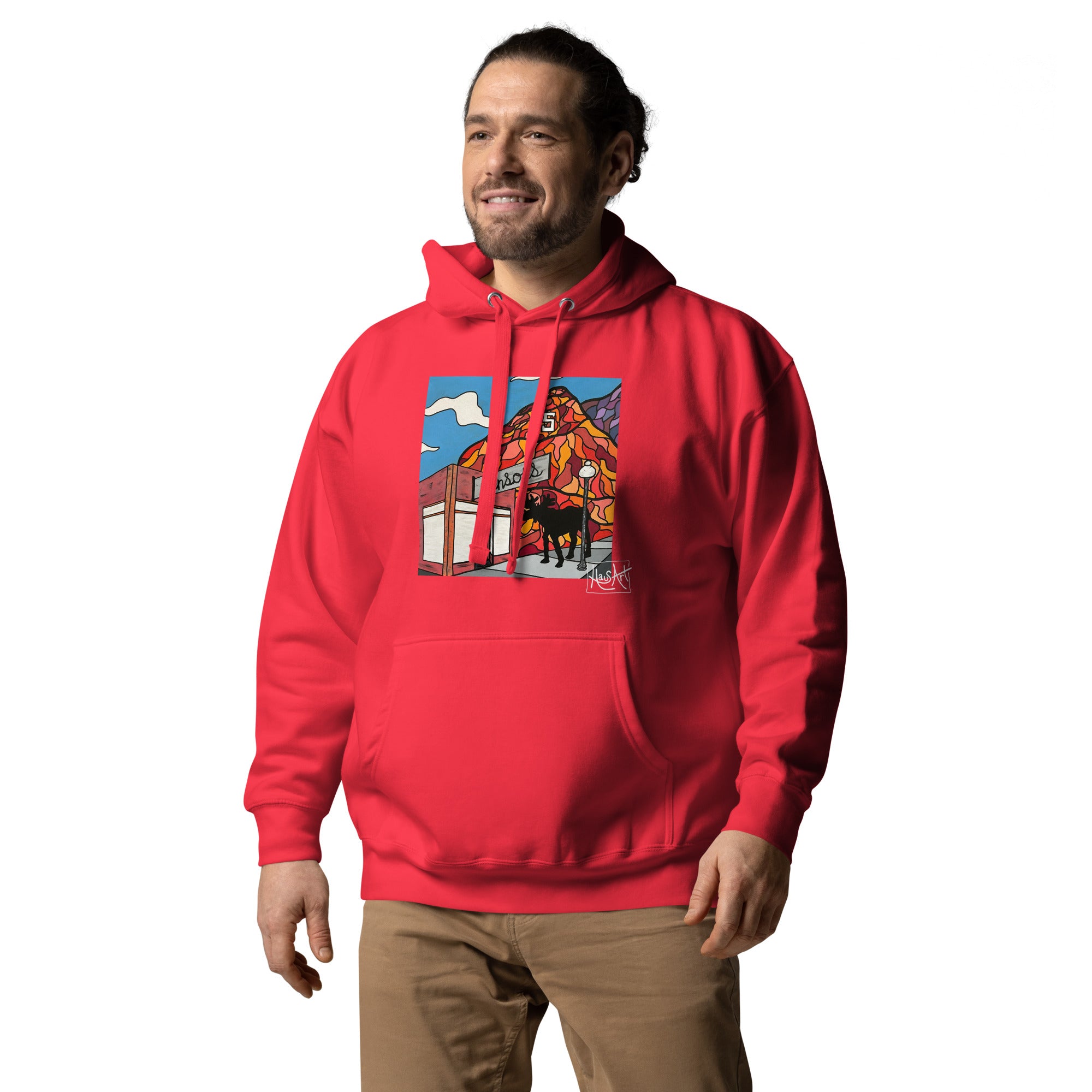 Unisex Hoodie - Benson's & S Mountain-HausArt-Salida Colorado Custom Mountain Hoodie