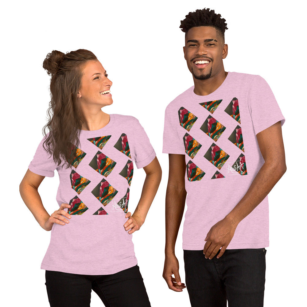Unisex T-shirt-Heather Prism Lilac-XS-HausArt Salida Colorado Custom Mountain T-Shirt