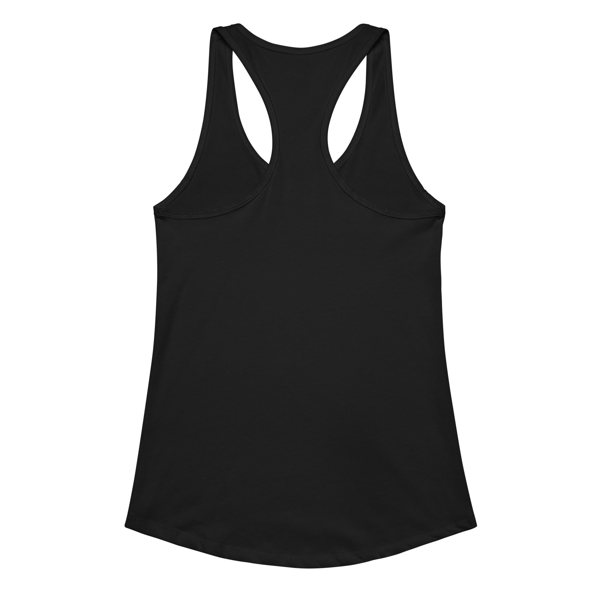Women’s fitted racerback tank top-Black-XS-HausArt-Salida-Colorado-Custom-Mountain-Apparel