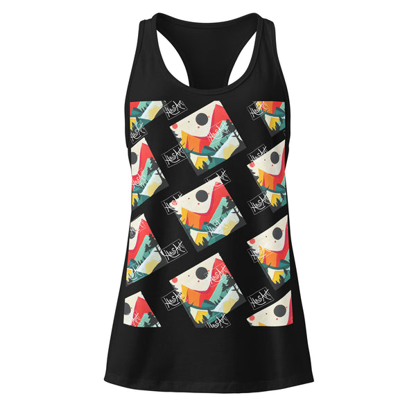 Women’s Fitted Racerback Tank Top-HausArt-Salida-Colorado-Custom-Mountain-Apparel