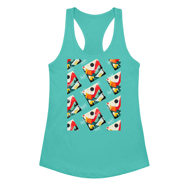Women’s Fitted Racerback Tank Top-HausArt-Salida-Colorado-Custom-Mountain-Apparel