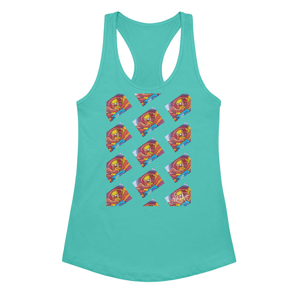 Women’s fitted racerback tank top-HausArt-Salida-Colorado-Custom-Mountain-Apparel